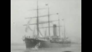 Early Films in 4K - No 3. S.S. Coptic, filmed by Tomas Edison in 1897. Profile