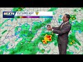 Scattered showers and storms likely Sunday