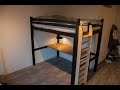 Building a loft bed with desk.