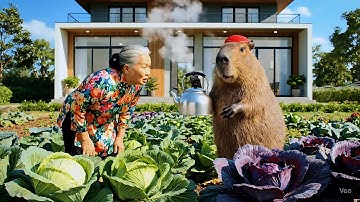 Capy giúp bà diệt sâu vườn Bắp Cải và cái kết #capybara