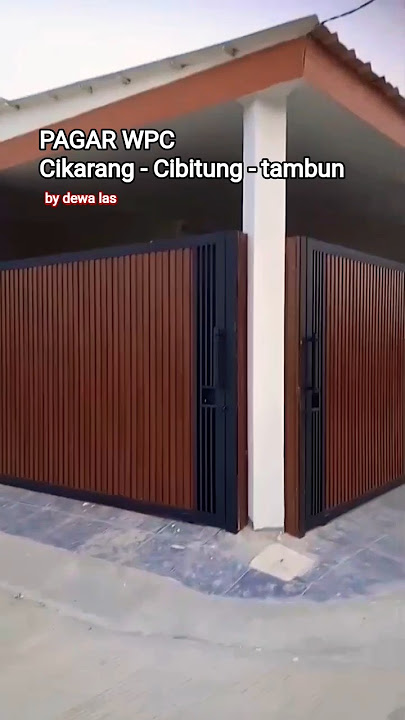 Pagar minimalis berbahan wpc