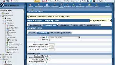 ShoreTel SIP Trunks using Scopserv!