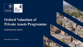Oxford Programme on Valuation of Private Assets 2023