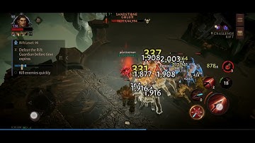 diablo immortal clearing challenge rift level 95 as demon hunter. FTP build.