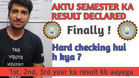 Aktu semester Aagya | 4th year semester result out | Checking Process is hard or soft @RAHUL TEACH