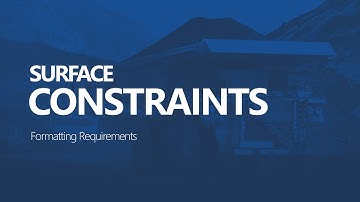 MiningMath Intermediate | Surface Constraints: Formatting Requirements #01