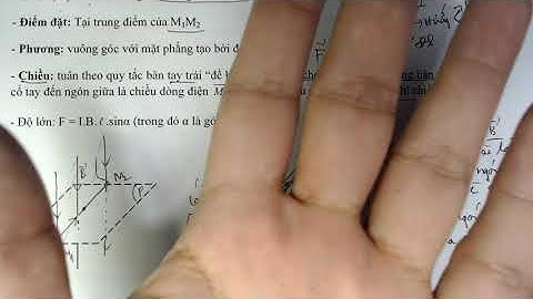 Phương pháp giải bài tập lực từ tác dụng lên đoạn dây, quy tắc bàn tay trái