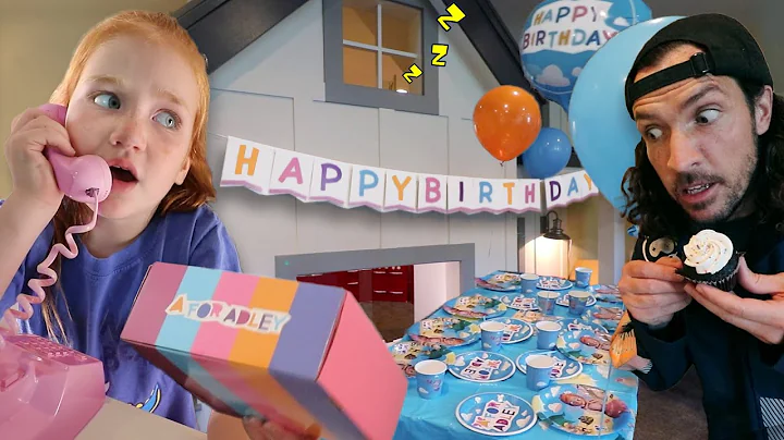 ADLEY plans a BiRTHDAY PARTY!!  Delivery Dad has n...