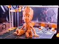 Baby groot   3d printing time lapse