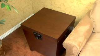 Espresso Pyramid Trunk End Table by Southern Enterprises