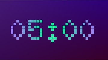 5-MINUTE COUNTDOWN TIMER - Pixel Tech Style - With Alarm