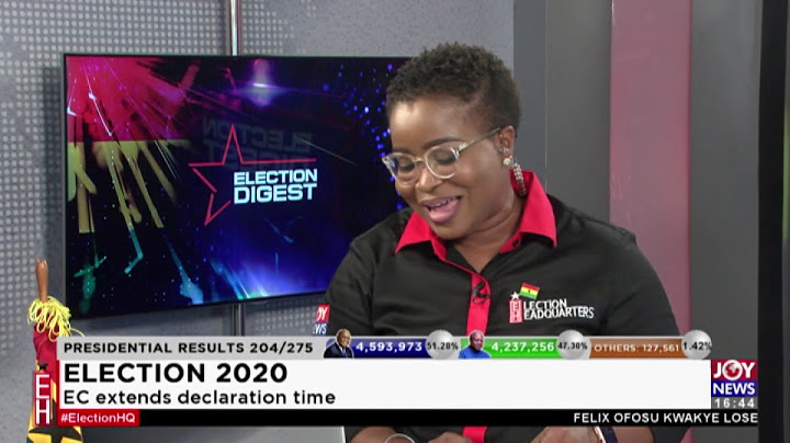 EC to communicate new time for declaration - Election 2020 on Joy News (8-12-20)