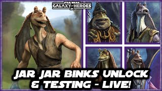 Jar Jar Binks Unlock Testing Live Plus Some Swgoh Grand Arena After