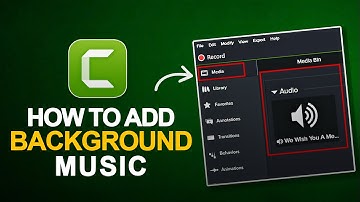 How to add Background Music to Video in Camtasia | Video Editing Tutorial
