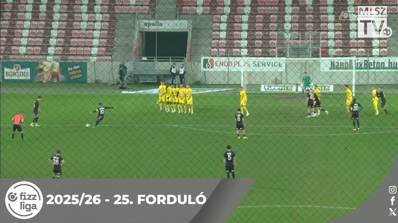 Kolorcity Kazincbarcika SC – DVSC | 0-3 | (0-1) | Fizz Liga | 25. forduló | MLSZTV