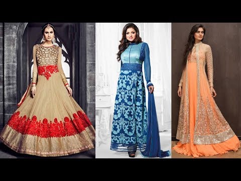 Long Anarkali Gown Dress Designs (Part 66)