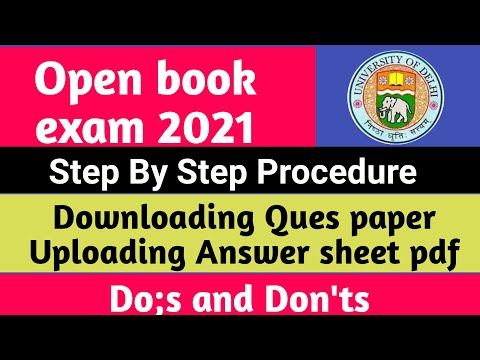 SOL open book exam Demo 2021| Du Sol Obe portal demo
