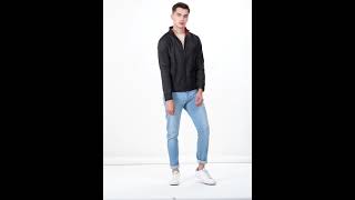 Reversible Solid Casual Jacket Reversible Polester Cotton Jackets