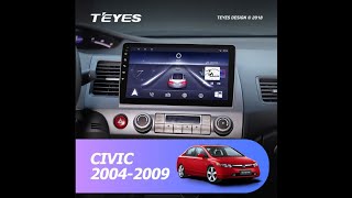 Установка магнитолы фирмы TEYES на HONDA Civic 2004 2009