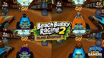 4 Players Split Screen Madness in Time Warp Cup | Beach Buggy Racing 2 (PS5 4K)