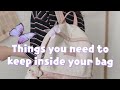 Things you need to keep inside your bag| Rach_World|