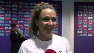 Interview mit Tottenham Hotspur Spielerin Ramona Petzelberger nach dem Adobe FA Women Final 2024