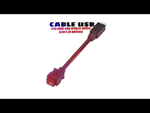 Video de Cable USB 2.0 otg mini-USB 5pin/H-micro B/M 0.10 M Negro