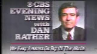 CBS Evening News/Sin of Innocence promos & network ID, 1986