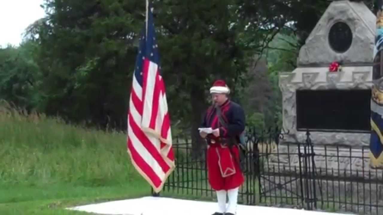 Wreath laying by the Fifth New York Zouaves