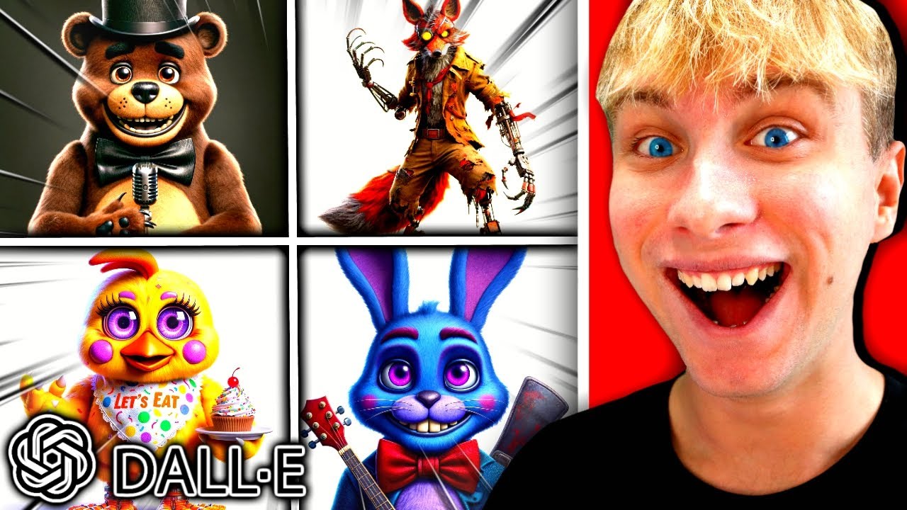 UMĚLÁ INTELIGENCE KRESLÍ FNAF POSTAVY ?! 🤩