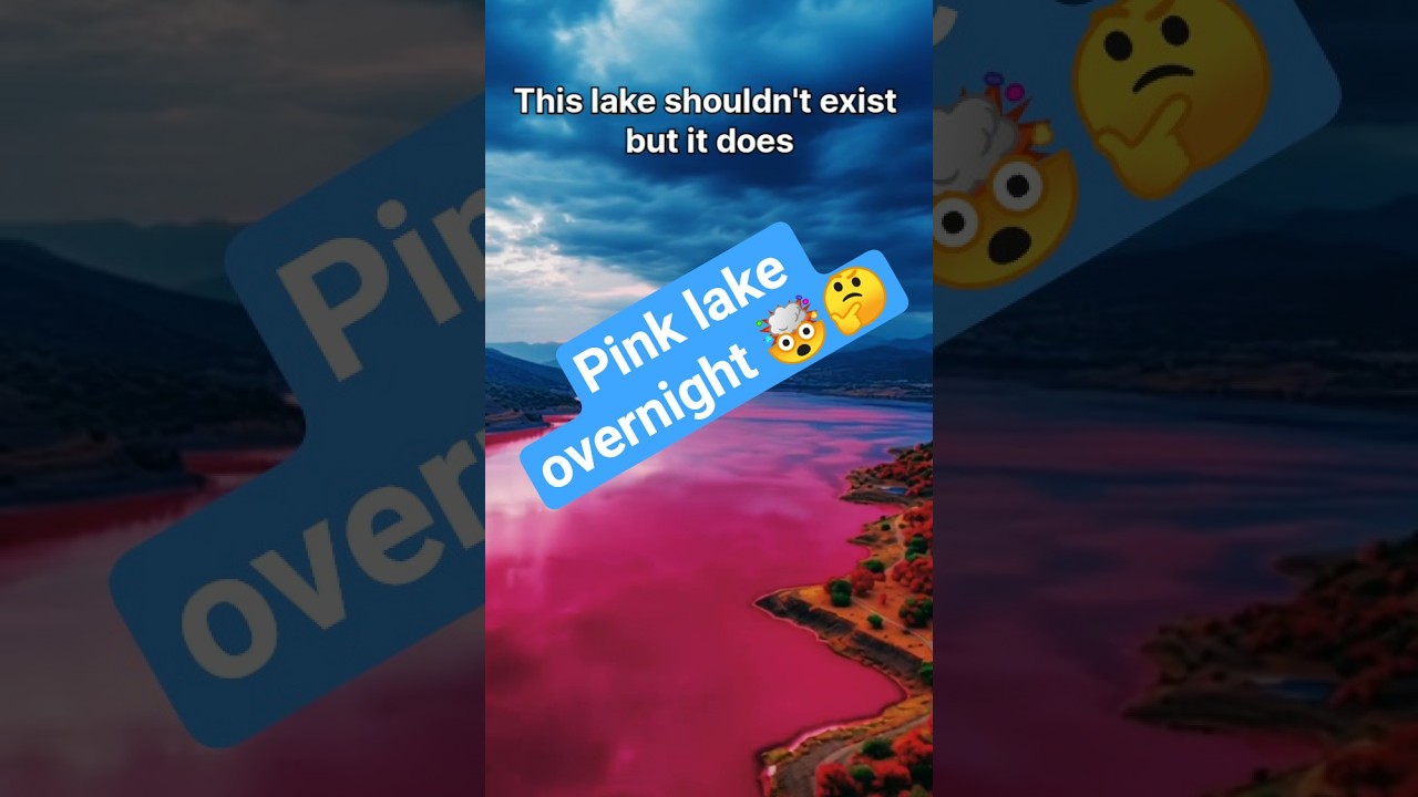 This Lake Turned PINK Overnight😳🌊 