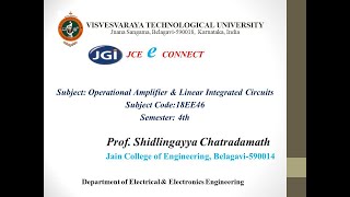 JCE EE Operational Amplifier & Linear ICs 18EE46 Module  3.3