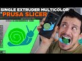 Multipass multicolor using prusa slicer  single extruder multicolor 3d printing