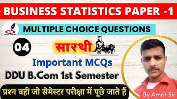 Important Questions For DDU B.Com 1st Semester Exam 2023 Business Statistics Paper -1