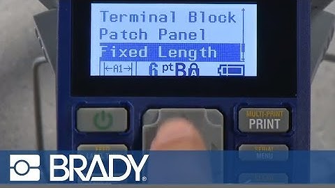 How to Create a Fixed-Length Label with the Brady BMP21