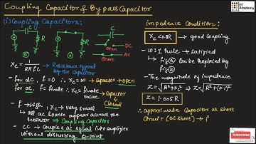 Coupling capacitors and bypass capacitors || EC Academy