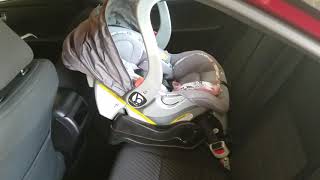 Installation of baby seat in the car