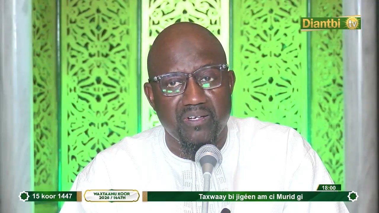 🔴Grande Mosquée de Touba J/15 Ramadan 2026 Takhaway Bi Jiguén Am Ci Murid Gui S.Fallou Bousso Tamba