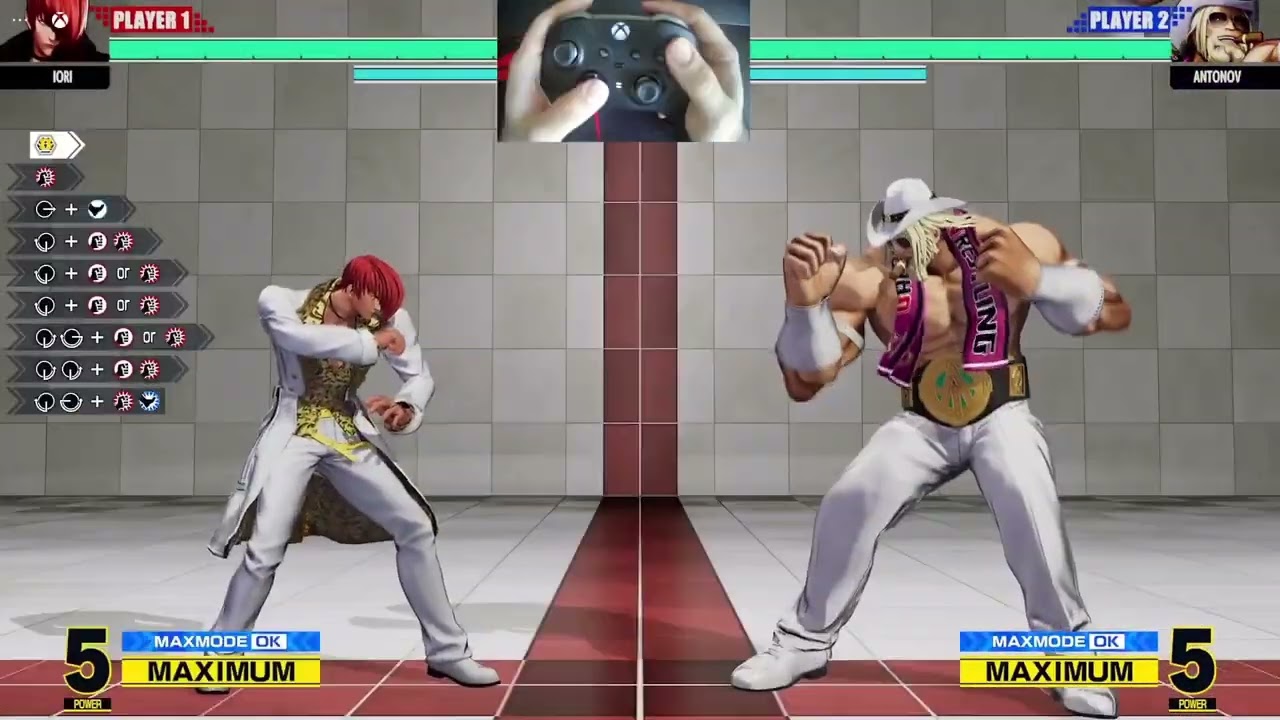 KOF XV - Iori Combo Missions 1 - 5 ( w/Controller )