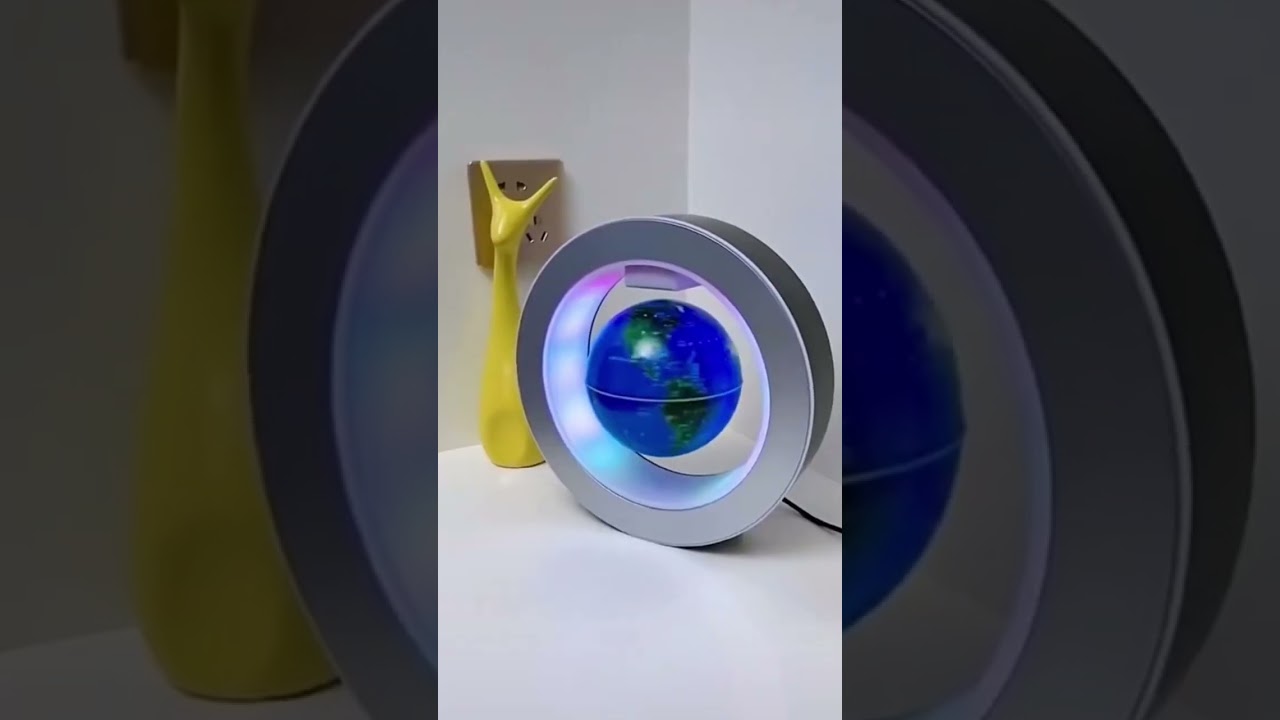 Circle Floating Globe for sale on GeminiLux.com, at just 44$, follow on tiktok for lore discount 🛍