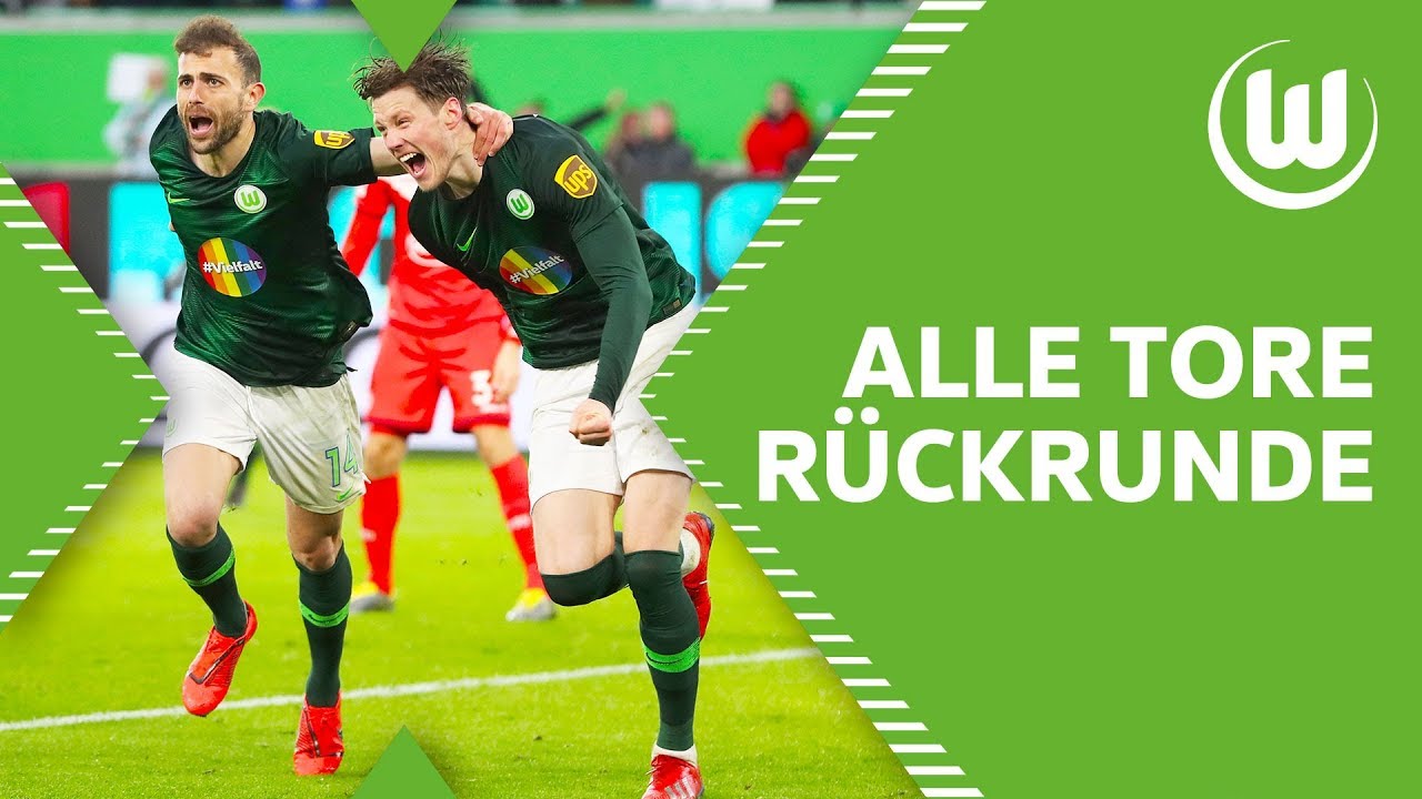 Brekalos Sahne-Volley & Weghorst im Fallen | Alle Tore des VfL Wolfsburg in der Rückrunde 2018/19