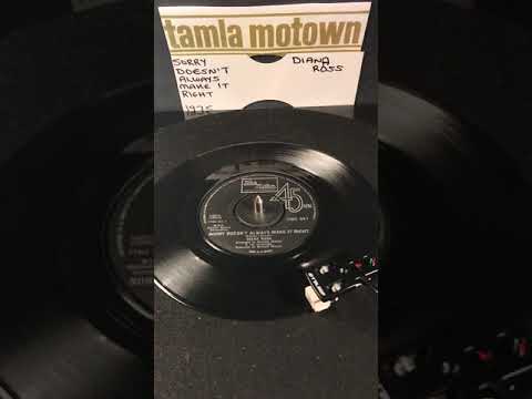 Diana Ross - Sorry Doesn’t Always Make It Right ( Vinyl 45 ) From 1975 .