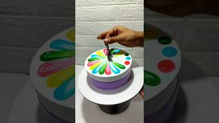 purple cake design #vairlvideo #trend #ytshorts #edit #yt #diy #unboxing #cartoon #shorts #art