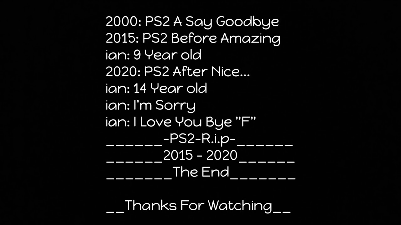 The Amazing Ending Is PS2