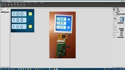 DWIN DGUS. Элемент Artistic Variables. Отображаем цифры иконками.