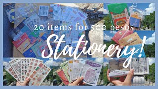 Huge Shopee Stationery Haul | 500 pesos challenge | Stickers, Washi  [ASMR+Soft music] Philippines screenshot 5