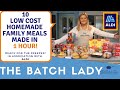 10 low cost family meals made in 1 hr from Aldi