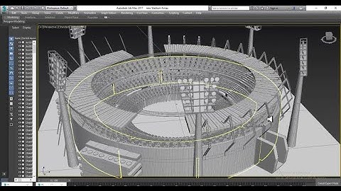 3DsMax Tutorials, Learn 3D Modeling & Texturing a Stadium from Scratch in 3dsmax (Part 6)