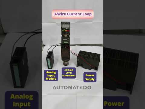 Подключение 3-проводного передатчика к ПЛК #Shorts