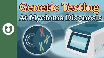 What genetic testing should an individual diagnosed with myeloma have done?